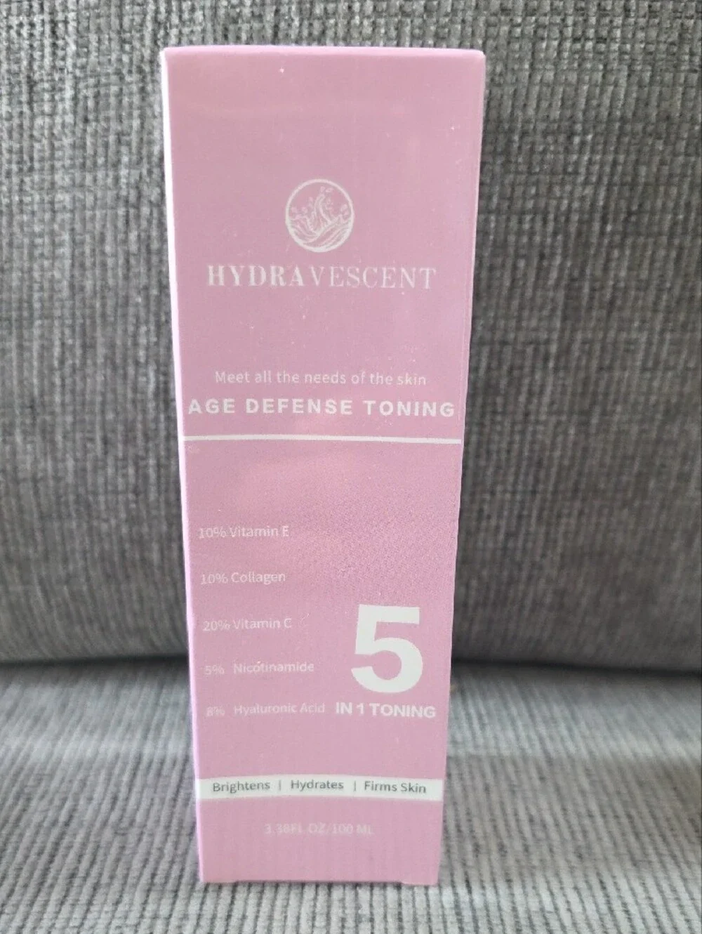 Hydravescent Age Defense 5-in-1 Skincare Collection- Toner, Mousse, Cream, Serum